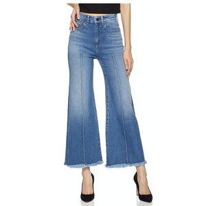 HALE AG June High Waisted Cropped Raw Edge Jeans
